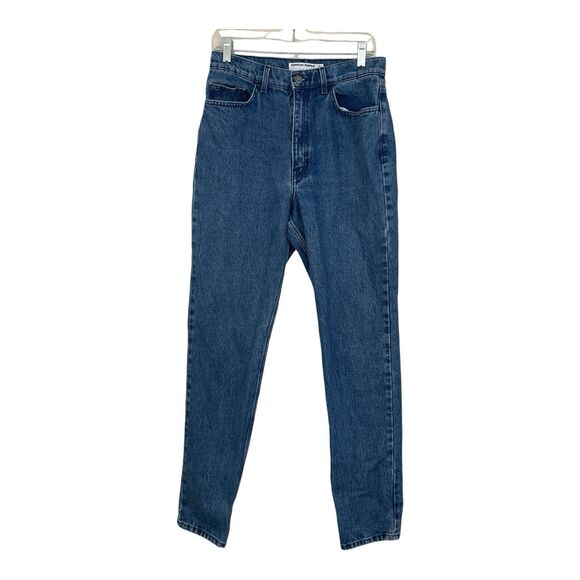 American Apparel Denim Super High Waist Mom Jeans Size 31 Tapered Made in USA - Picture 1 of 11